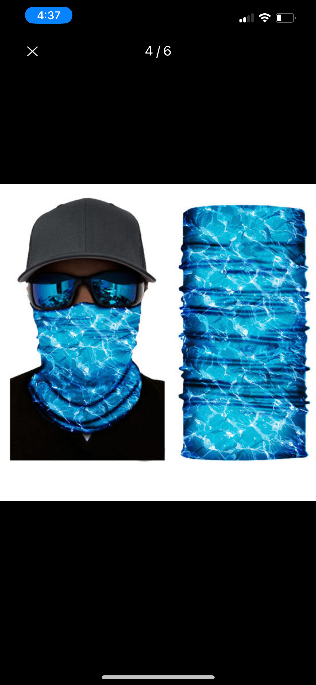 A2. FishHead logo Face mask. (Blue Lagoon)