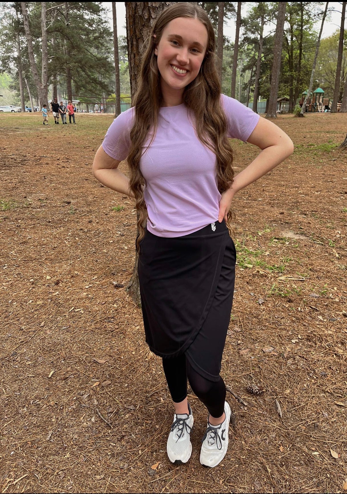 12. Basecamp Women’s Faux Wrap Athletic Skirt with pockets and leggings. Available!!!