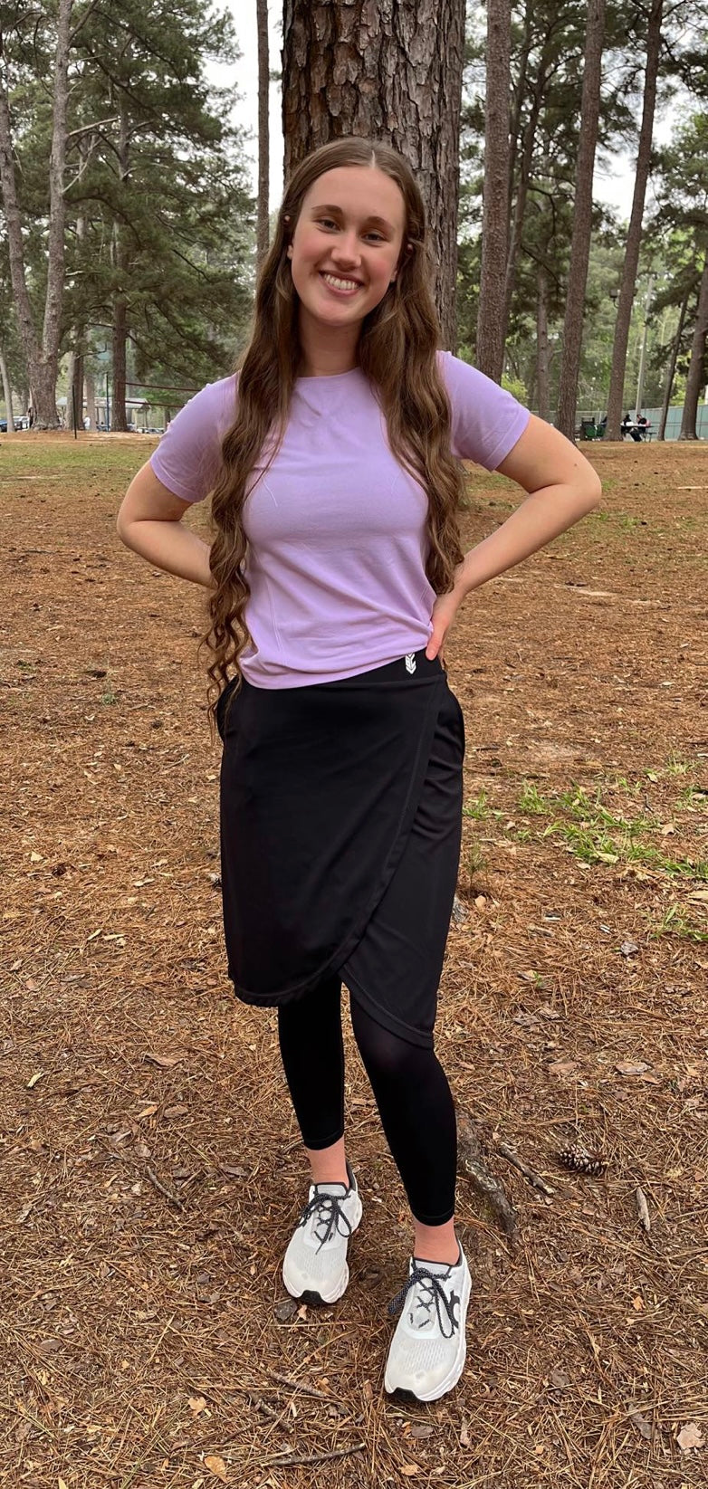 12. Basecamp Women’s Faux Wrap Athletic Skirt with pockets and leggings. Available!!!