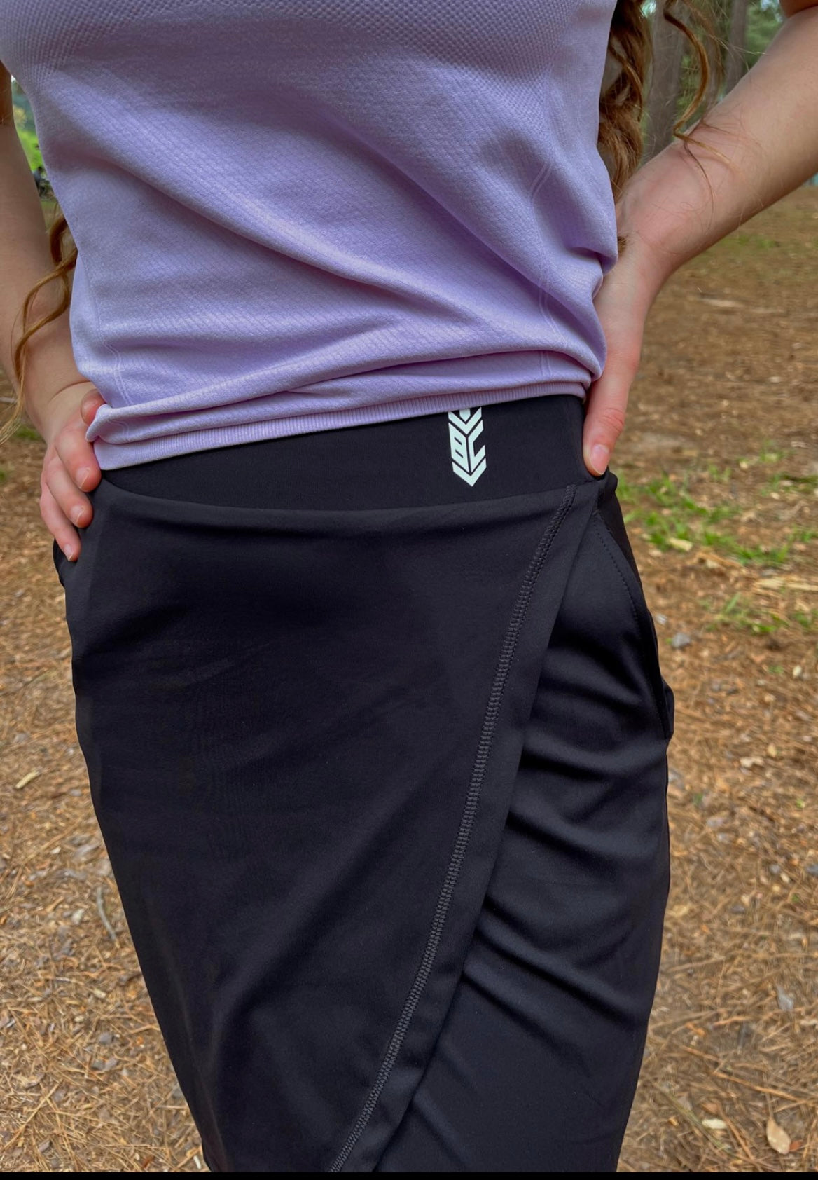 12. Basecamp Women’s Faux Wrap Athletic Skirt with pockets and leggings. Available!!!